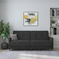 DHP Andora Coil Futon, Grey Linen