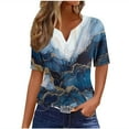 thumbnail image 4 of ATENAR Womens Shirts Printed Soft T Shirts for Women Lightweight Tee Navy XL, 4 of 7