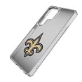 thumbnail image 2 of New Orleans Saints Linen Logo Galaxy Clear Case, 2 of 6