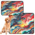 thumbnail image 2 of Qxltty Colorful Flow Patterns Cat litter Pads Pet Set of 3 Diaper Mats Center Anti-leakage Layer Absorbent Soft and Comfortable, 2 of 7