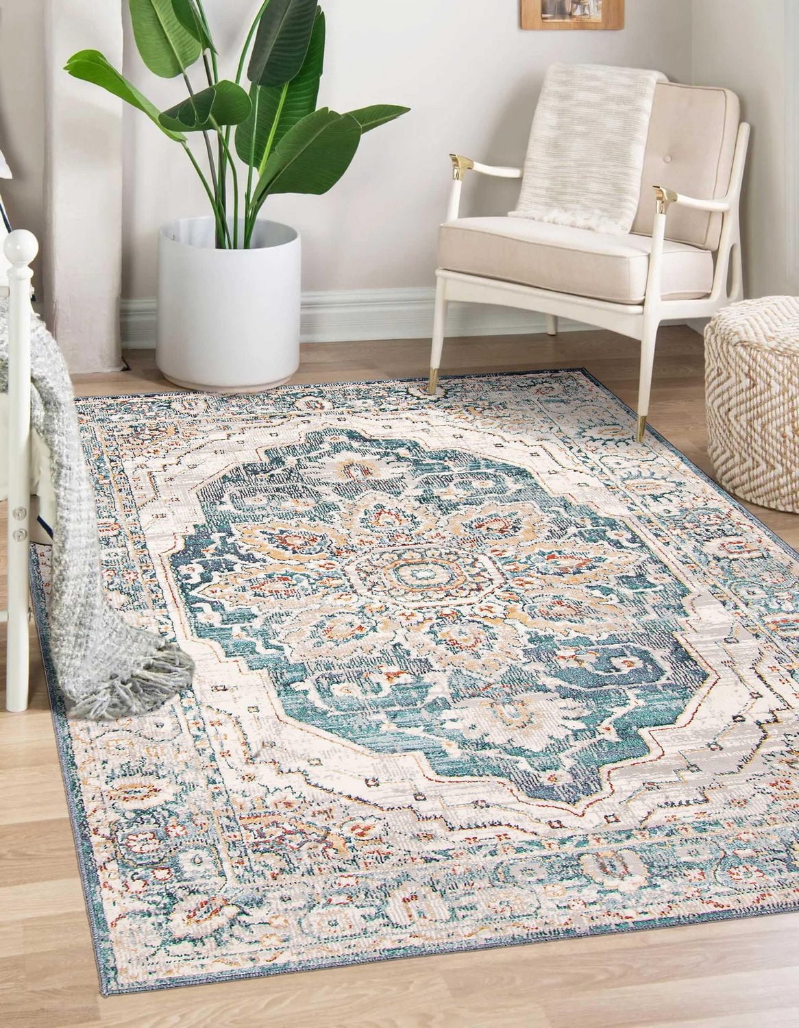 ECARPET Legacy Traditional Area Rug for living room, bedroom, dining room, entrance, hallway and more.