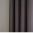 thumbnail image 3 of Nicole - 1 Patio Extra Wide Premium Thermal Insulated Blackout Curtain Panel - 16 Grommets - 102 Inch Wide - 84 Inch Long - Ideal for Sliding and Patio Doors (1 Panel 102 x 84, Charcoal), 3 of 4
