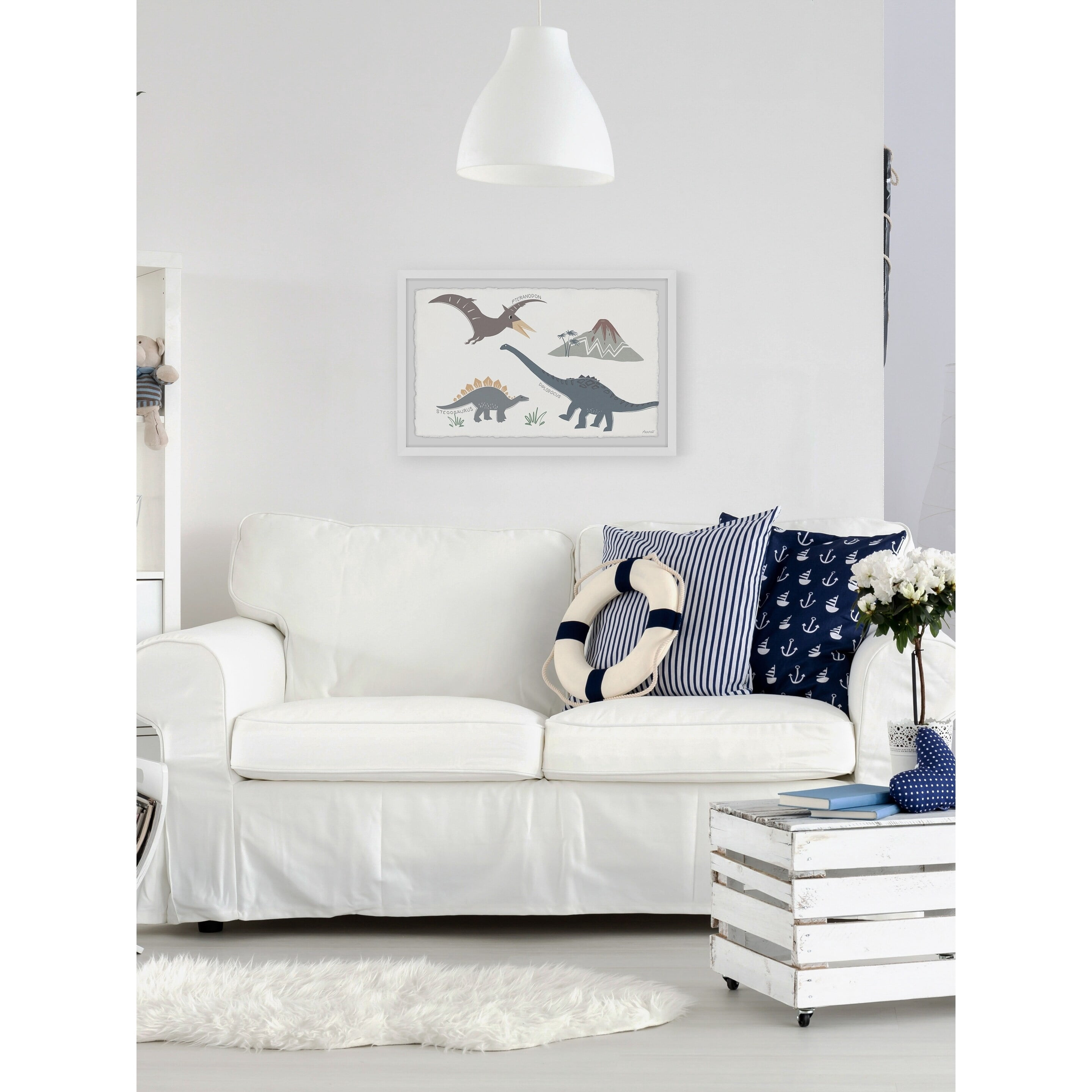 Marmont Hill Dinosaur Species Framed Wall Art