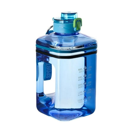 

Sports Water Bottle Jug | Motivate Sports Water Bottle 0.6 Gallon/2.2L | BPA Free Water Bottles with Lid for Daily Drinking White/Red/Black/Blue