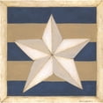 thumbnail image 3 of Shamp, Cindy 20x20 Black Modern Framed Museum Art Print Titled - White Star, Blue Stripes, 3 of 5
