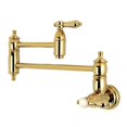 thumbnail image 5 of Kingston Brass Heirloom Wall Mounted Pot Filler Faucet Matte Black, 5 of 5