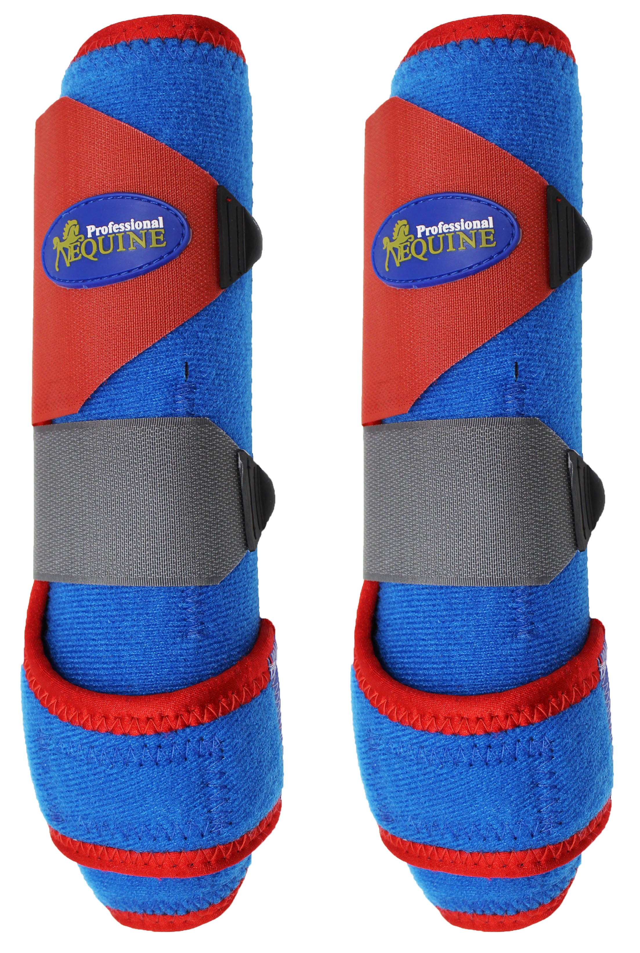 Professional Equine Medium Sports Medicine FRONT Splint Boots Blue
