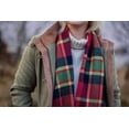 thumbnail image 2 of Foxford Woolen Super Soft Irish Merino Scarf – Red/Green/Black, One size, 2 of 3