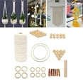 thumbnail image 3 of GUOOL 3mm Macrame Cord Natural Macrame Rope Macrame Wall Hanging Kit with Wood Beads, 85 Pieces, 3 of 9