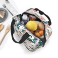 thumbnail image 5 of KLL Hawaii Palms Print Insulated Lunch Bag Women, Reusable Cute Tote Lunch Box for Adult & Men, Leakproof Cooler Lunch Bags for Work Office Travel Picnic, 5 of 5