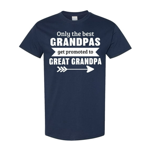 Inktastic Only the Best Grandpas Get Promoted to Great Grandpa T-Shirt