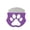Gorgeous Purple, variant on Hennt Pet Tear Stain Comb, Cat & Dog Flea Comb with Cute Paw Print, 4 Colors