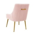 thumbnail image 4 of TOV Furniture Beatrix 19" Transitional Velvet Side Chair in Pink, 4 of 9