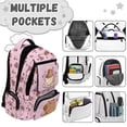 thumbnail image 6 of Jeiento Kids School Backpack 17 Inch Funny Capybara Water-Resistant Polyester School Bag for Girls Elementary Students, Suitable for School, Casual Travel & Hiking, 6 of 7