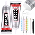 thumbnail image 2 of B7000 Jewelry Glue for Making, FITTDYHE 1PCS 110ML/3.7 fl oz Clear Adhesive for Rhinestone, Fabric, Multipurpose Super B-7000 for Phone Repair, Nail Art, Wood, Glass, Charms, 2 of 9