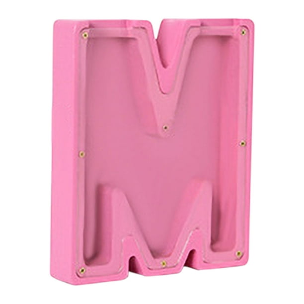 Hucha de madera personalizada para niños | Hucha con nombre y letras (26 letras del alfabeto) | Hucha educativa para niños y niñas | Decoración para dormitorio y sala de estar