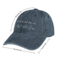 thumbnail image 2 of Dont Let The Hard Days Win Navy Hat Adjustable Funny Fashion Unisex Baseball Cap for Men Women, 2 of 7