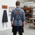 thumbnail image 4 of Unique Bargains Adjustable Long Waist Cooking Apron with Pockets for Kitchen Black, 4 of 6