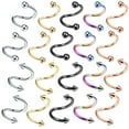 thumbnail image 3 of Xinyolin 5Pcs Stylish Lip Ring Anti-rust Stainless Steel Shiny - All Match Nose Ring for Club, 3 of 8
