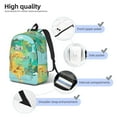 thumbnail image 5 of Daiia USA Tourist Map Vintage Canvas Backpack for Men and Women ,Hiking Backpack,Travel Laptop Bag for School,Large Capacity Backpack, 5 of 8