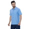thumbnail image 4 of LA LEELA Men's Summer Beaches Button Down Tops Vacation Cruise Hawaiian Shirt For Men Stylish Party Short Sleeve Shirts XXL Flamingo, Blue, 4 of 6