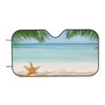 thumbnail image 7 of Balery Starfish In Beach Windshield Sun Shade, Car Front Window Sunshade Cover ,Automotive Interior Portected Blocks Uv Rays For Car Pickup Truck Suv Accessories- Small, 7 of 7