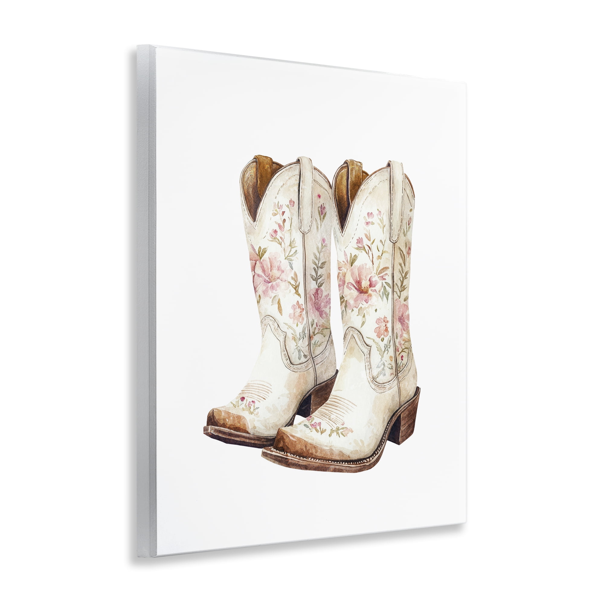 Stupell Industries Boots in Bloom Wall Plaque Art, design by Svetlana Aleynikova