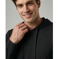thumbnail image 4 of Real Essentials 3 Pack: Men's Cotton Henley Pullover Hoodie Casual Workout Comfort Long Sleeve Hooded Sweatshirt Big & Tall, 4 of 6