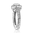 thumbnail image 3 of Pompeii 1 1/3 cttw Diamond Antique Halo Art Deco Engagement Ring 14k White Gold, 3 of 4