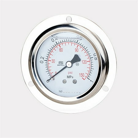 

YN60ZT Shockproof pressure gauge Oil-filled axial manometer M14*1.5 thread 0~0.1~60MPa stainless steel 304 shell with edge