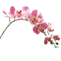Tropical Artificial Flower Long Stem Butterfly Orchid Big Size Lifelike Phalaenopsis Real Touch Moth Orchid for Wedding Bridal Home Décor Baby Shower Centerpiece