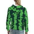 thumbnail image 7 of Honeii Green Stripes Of Watermelon Pattern Womens Oversized Hoodies Long Sleeve Sweatshirts Pullover Fall Outfits with Pocket-Large, 7 of 7