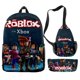 thumbnail image 4 of ROBLOX-mochila con estampado 3D para estudiantes de primaria y secundaria, bolso escolar, bolso Satchel, estuche para lápices, juego de tres piezas, el mejor regalo, 4 of 4