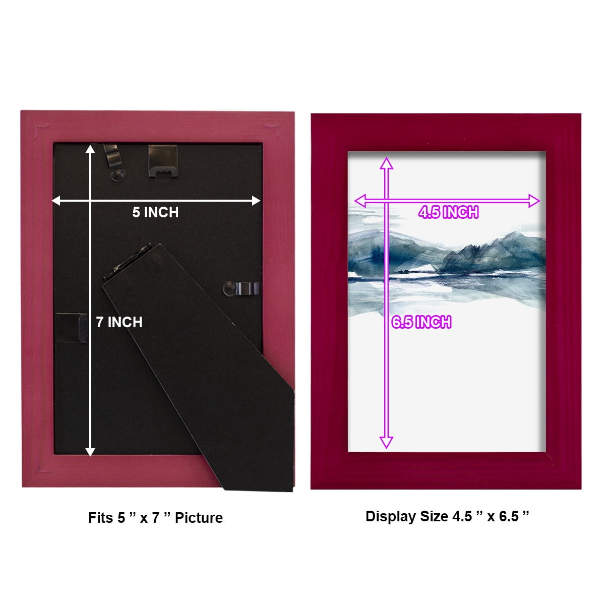 Stark Horizon II - Framed Print w/glass - Cherry Red
