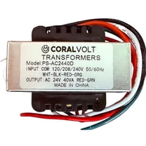 Coralvolt 24V 40VA HVAC Transformer, Multi-Tap 120/208/240V Input, 1 Pack