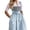 A-Grey631, variant on Traditional Oktoberfest Dirndl Dress for Women Lace Short Sleeve Keyhole Bow Tie Dresses