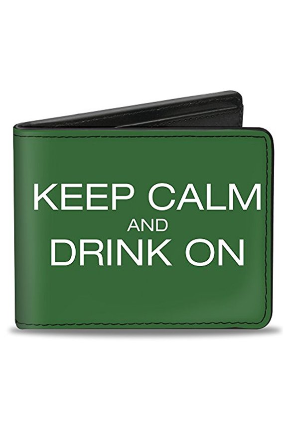 Bifold Wallet Drinking Quote