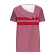 thumbnail image 2 of Camisetas de Manga Corta para Mujeres Casual, Camiseta con Botón Impreso a Damas para Diario, Espectáculo Y Fiesta, 2 of 6