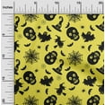 thumbnail image 2 of oneOone Cotton Poplin Mustard Yellow Fabric Halloween Craft Projects Decor Fabric Printed By The Yard 56 Inch Wide, 2 of 4