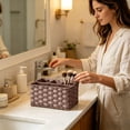 thumbnail image 6 of Handwoven Rattan Silverware Caddy With Handle 3-Comp Utensil & Napkin Holder, Portable Wicker Cutlery Basket For Picnic Bbq, Farmhouse Kitchen Decor Rack 9.06X5.91X5.12" New, 6 of 6