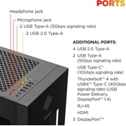 HP OMEN 45L Gaming Desktop, Intel Core Ultra 7 265K, 16GB DDR5 RAM, 1TB SSD, GeForce RTX 5070 12GB GDDR7, Microsoft Copilot, Windows 11 Pro, Black