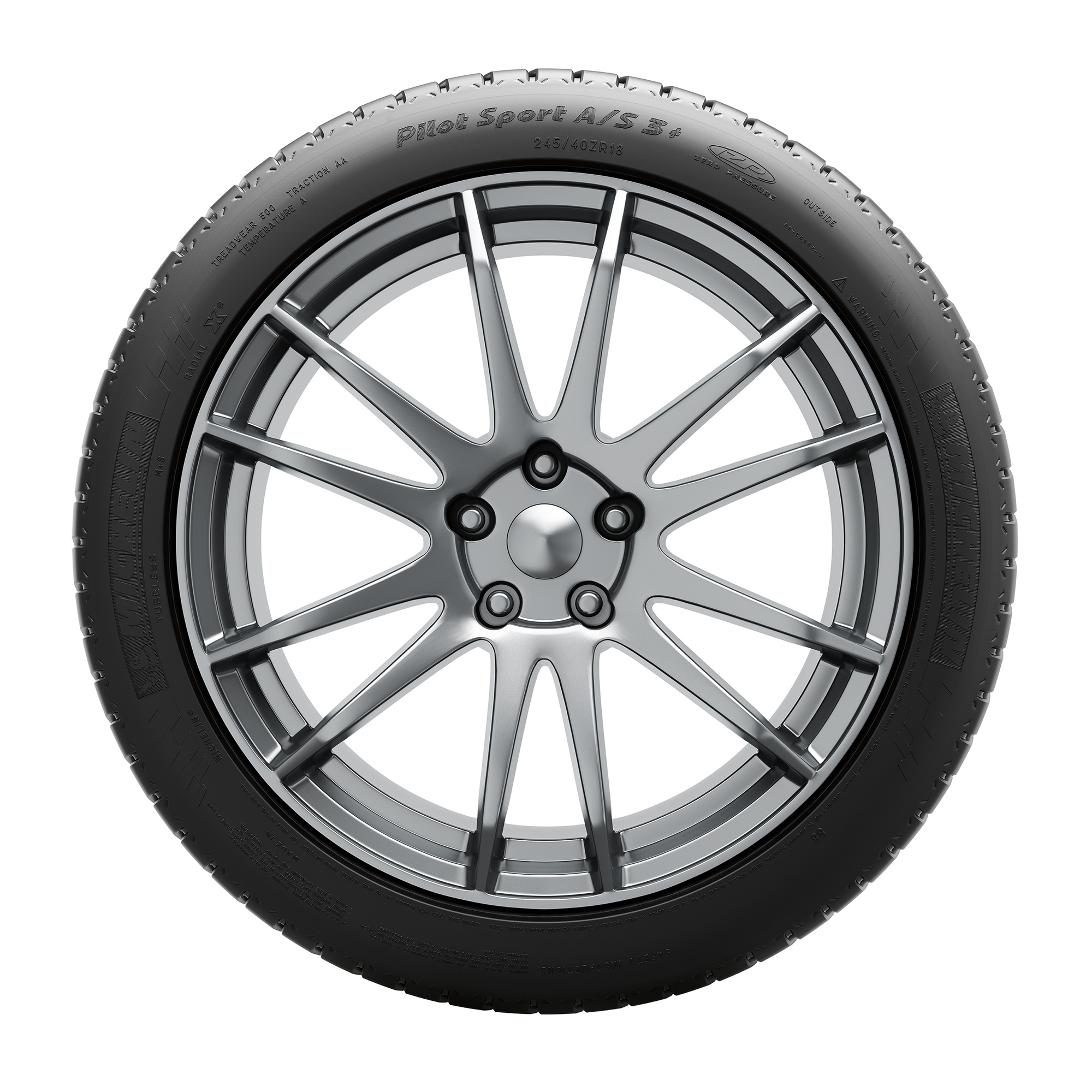 Michelin Pilot Sport A/S 3+ 245/40R19 94 V Tire - image 2 of 6