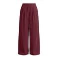 thumbnail image 4 of Admvng Women's Linen Pants Casual Summer Breathable Trousers with Pockets, 4 of 5