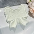 thumbnail image 2 of Ceramic Soap Dish Bowknot Soap Holder Draining Soap Tray Cute Bowtie Decorative Home Textile Storage Bathroom Organizer, 2 of 4
