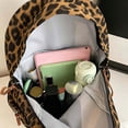 thumbnail image 6 of UJNDER Students Leopard Print Large Capacity Backpack for Commuting Travel and Daily School Use Versatile Daypack,Brown,Large, 6 of 7