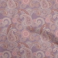 thumbnail image 1 of oneOone Cotton Poplin Dusty Purple Fabric Paisleys Craft Projects Decor Fabric Printed By The Yard 56 Inch Wide-KY, 1 of 1