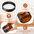 thumbnail image 3 of Frascos de vidrio Norme de 4 oz/120 ml con tapas redondas a prueba de fugas, 24 unidades, 3 of 6