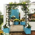 thumbnail image 5 of Olurrisa Metal Garden Arch Trellis 78" Tall Outdoor Iron Plant Support - Heavy Duty Rust-Resistant Structure for Roses, Vines & Climbing Plants, 5 of 9