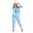 thumbnail image 5 of Adult Female Blue Tuxedo Costume, 5 of 6