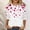 K, variant on Clearance Sale!! Valentines Day Shirts for Women 3/4 Length Sleeve Basic Lovely Heart Print Crew Neck T Shirt Plus Size Stretchy Tees Holidy Valentines Day Gifts for Her K + Xxl